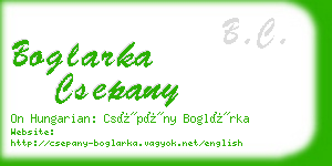 boglarka csepany business card